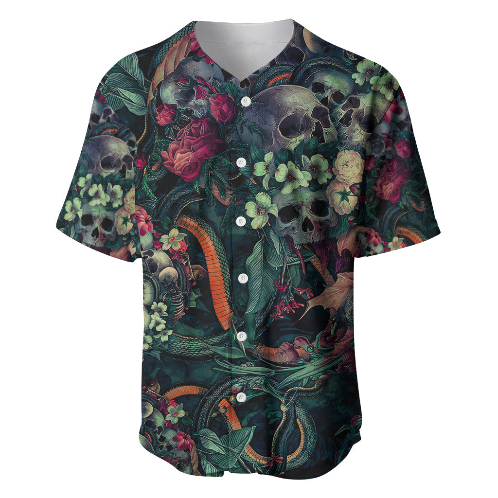 Skulls and Snakes Baseball Jersey - Wonder Print Shop