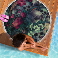 Skulls and Snakes Beach Blanket - Wonder Print Shop