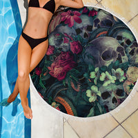 Skulls and Snakes Beach Blanket - Wonder Print Shop