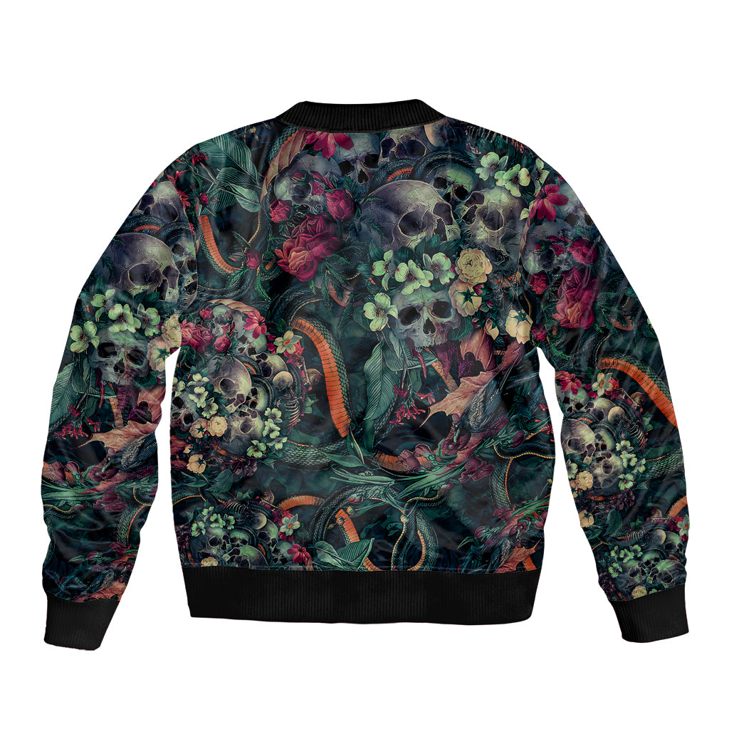 Skulls and Snakes Bomber Jacket - Wonder Print Shop