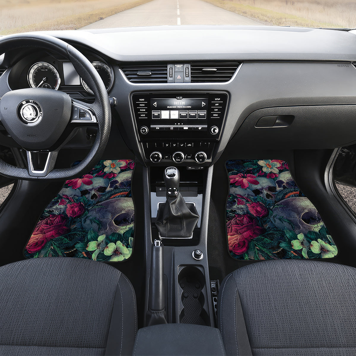 Skulls and Snakes Car Mats - Wonder Print Shop