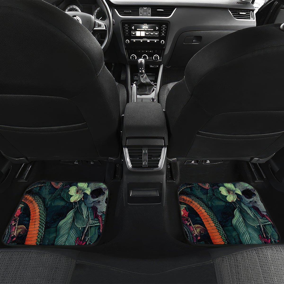 Skulls and Snakes Car Mats - Wonder Print Shop