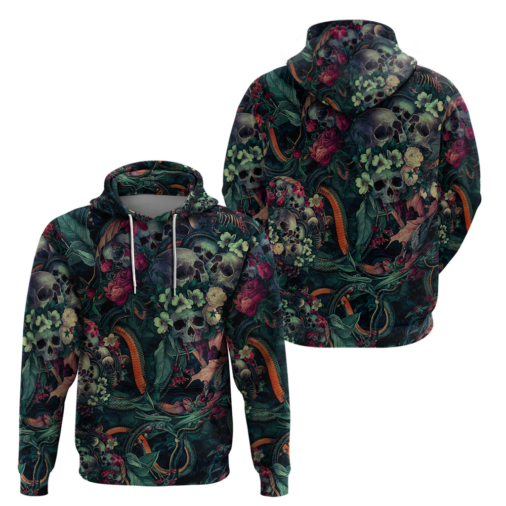 Skulls and Snakes Hoodie - Wonder Print Shop