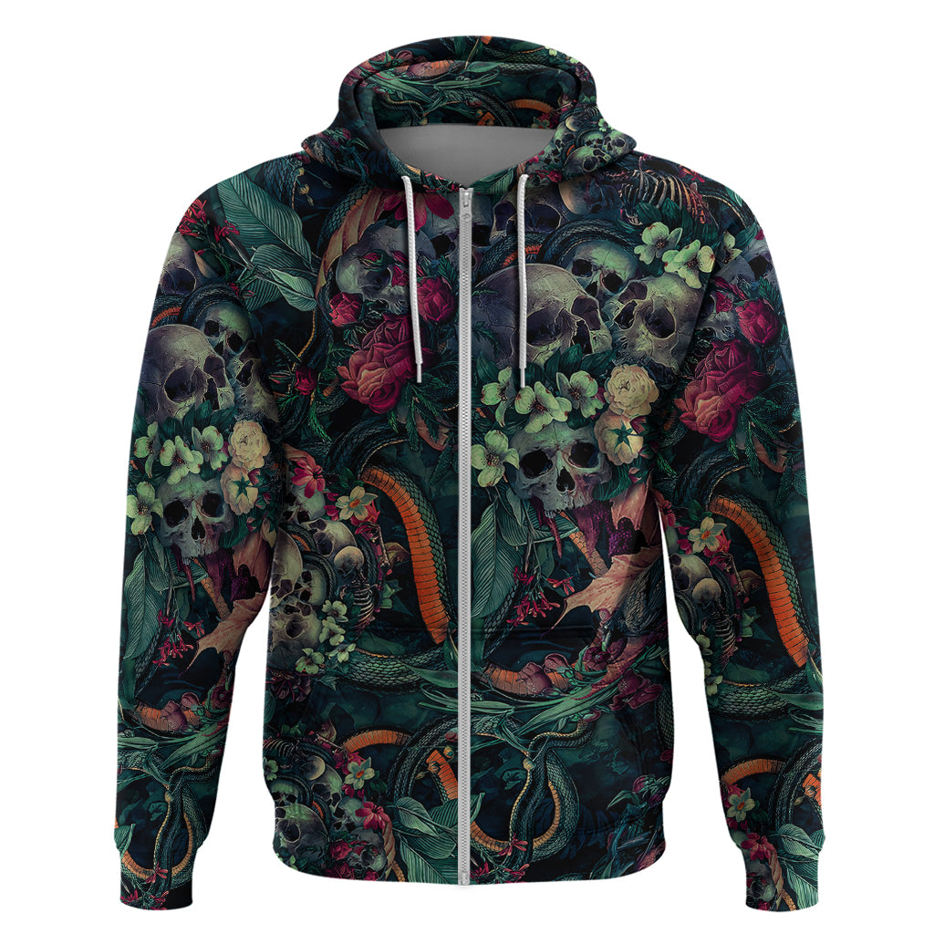 Skulls and Snakes Hoodie - Wonder Print Shop