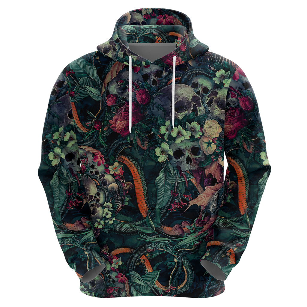 Skulls and Snakes Hoodie - Wonder Print Shop