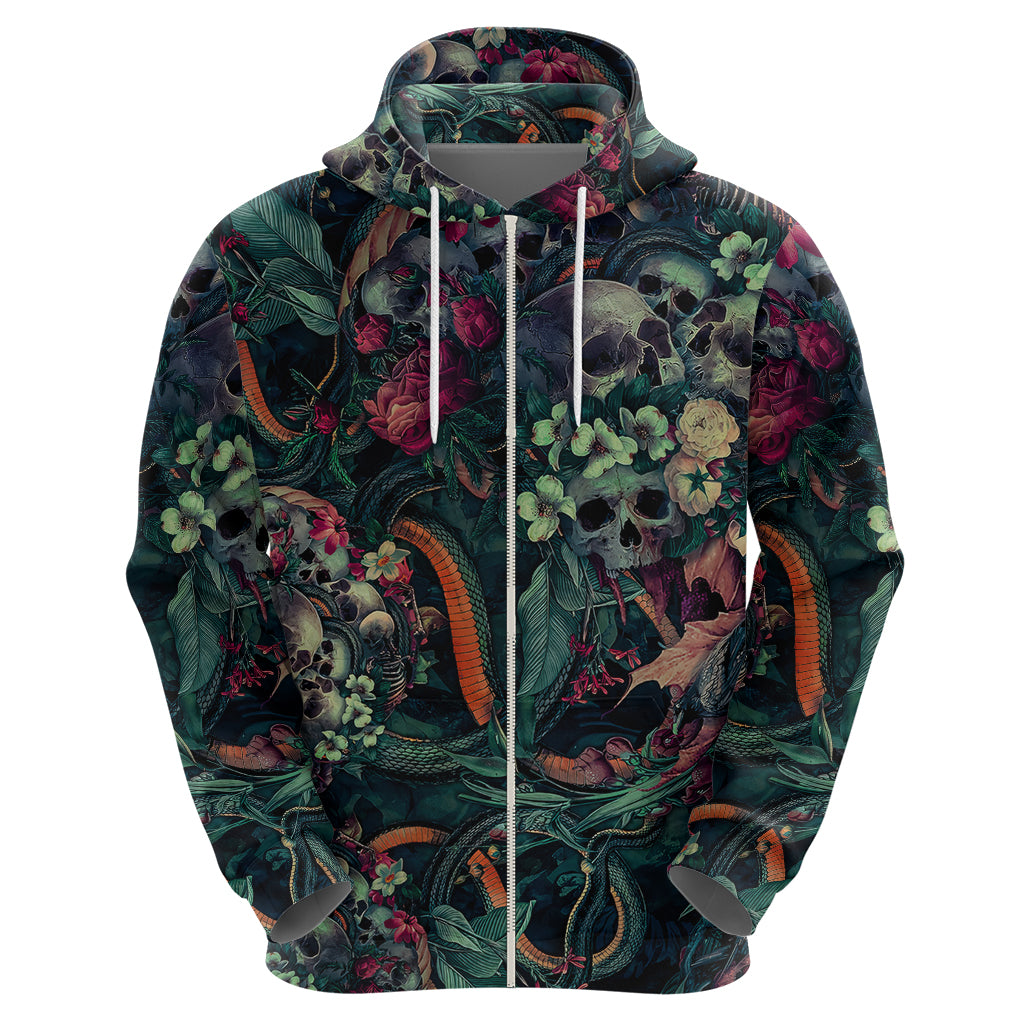 Skulls and Snakes Hoodie - Wonder Print Shop