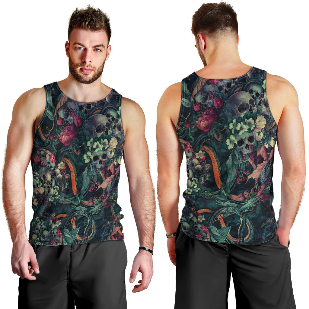 Skulls and Snakes Men Tank Top - Wonder Print Shop