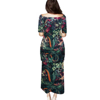 Skulls and Snakes Puletasi - Wonder Print Shop