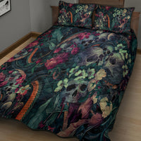Skulls and Snakes Quilt Bed Set - Wonder Print Shop