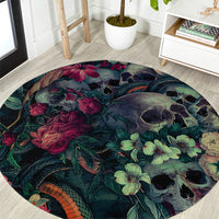 skulls-and-snakes-round-carpet