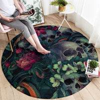 skulls-and-snakes-round-carpet