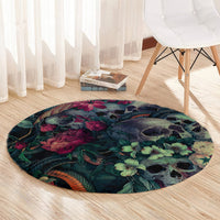 skulls-and-snakes-round-carpet