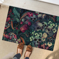 Skulls and Snakes Rubber Doormat - Wonder Print Shop