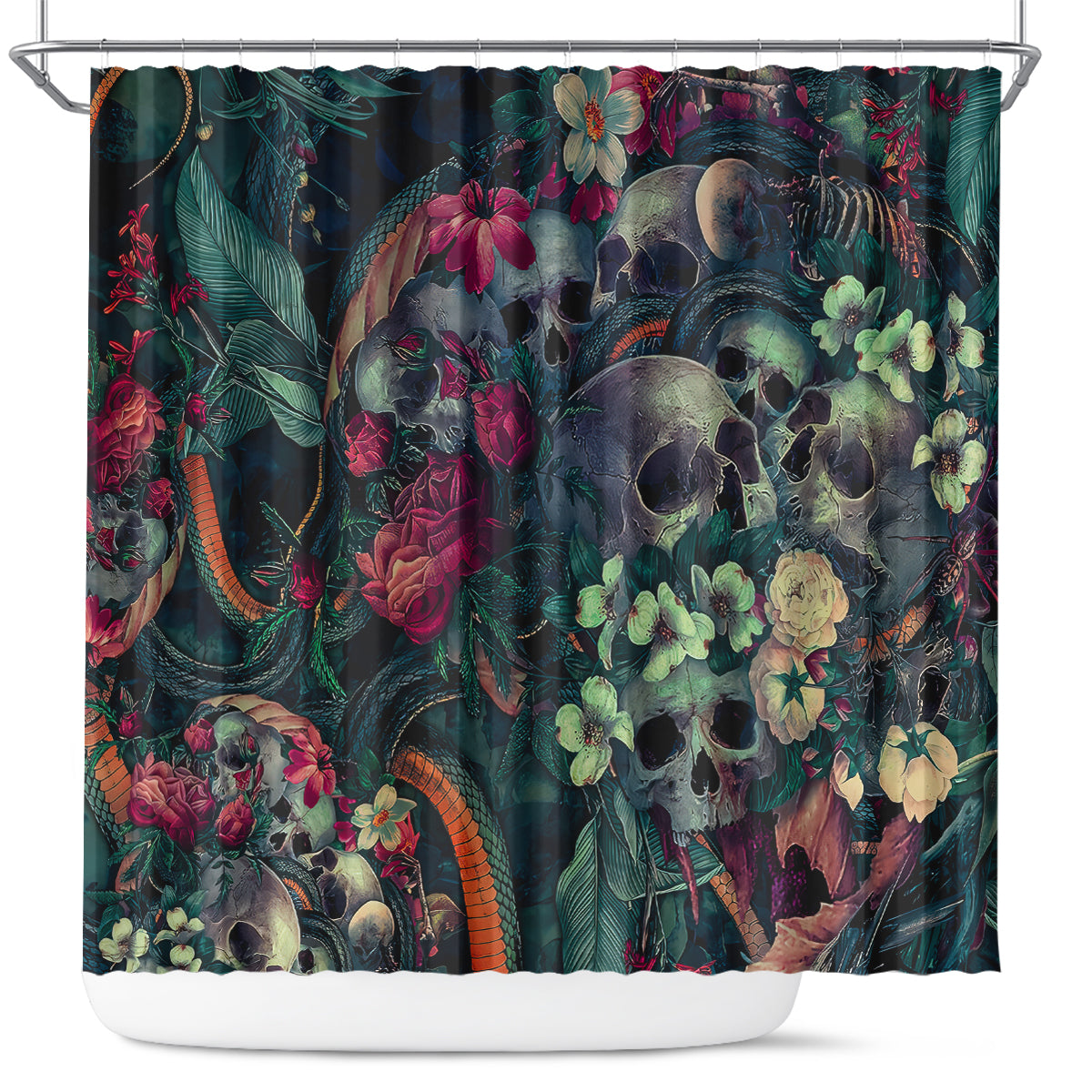 skulls-and-snakes-shower-curtain
