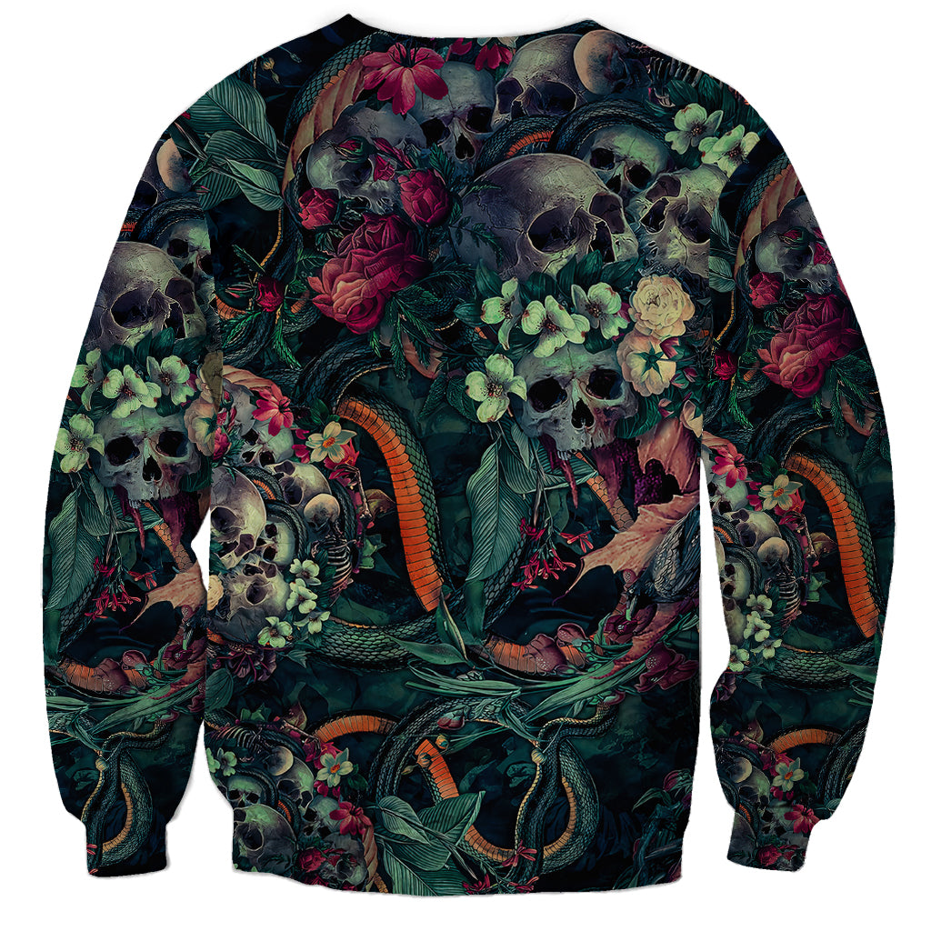Skulls and Snakes Sweatshirt - Wonder Print Shop
