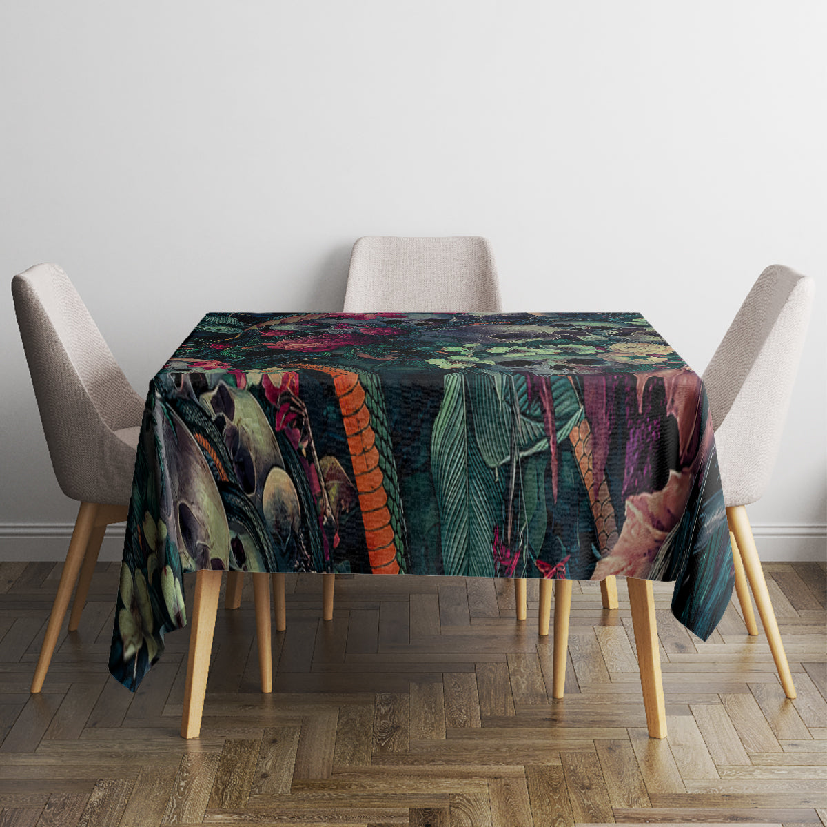 Skulls and Snakes Tablecloth - Wonder Print Shop