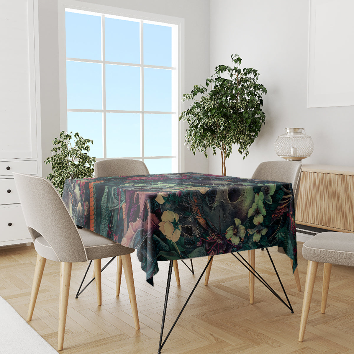 Skulls and Snakes Tablecloth - Wonder Print Shop