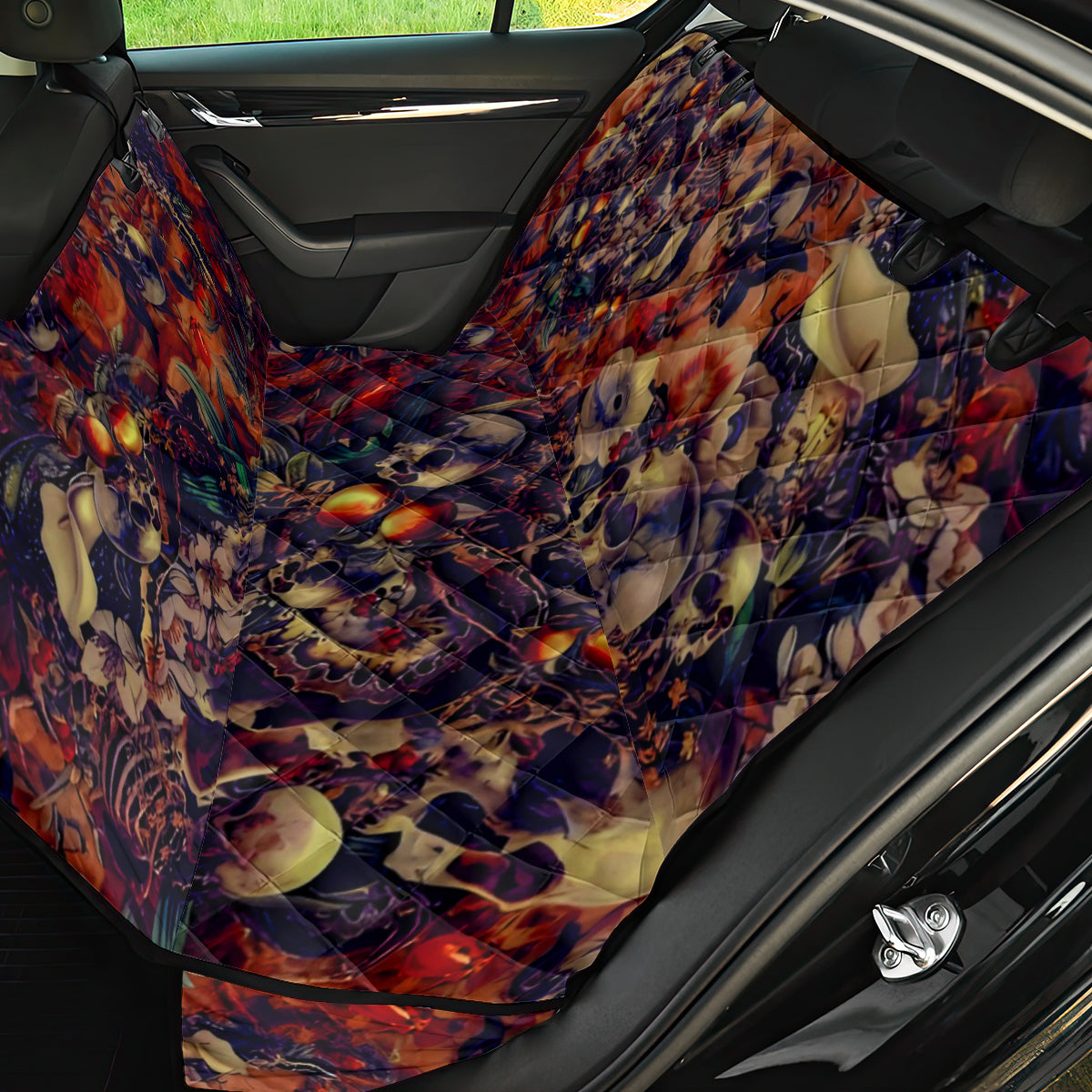 Isabell Skull Art Back Car Seat Cover - Wonder Print Shop