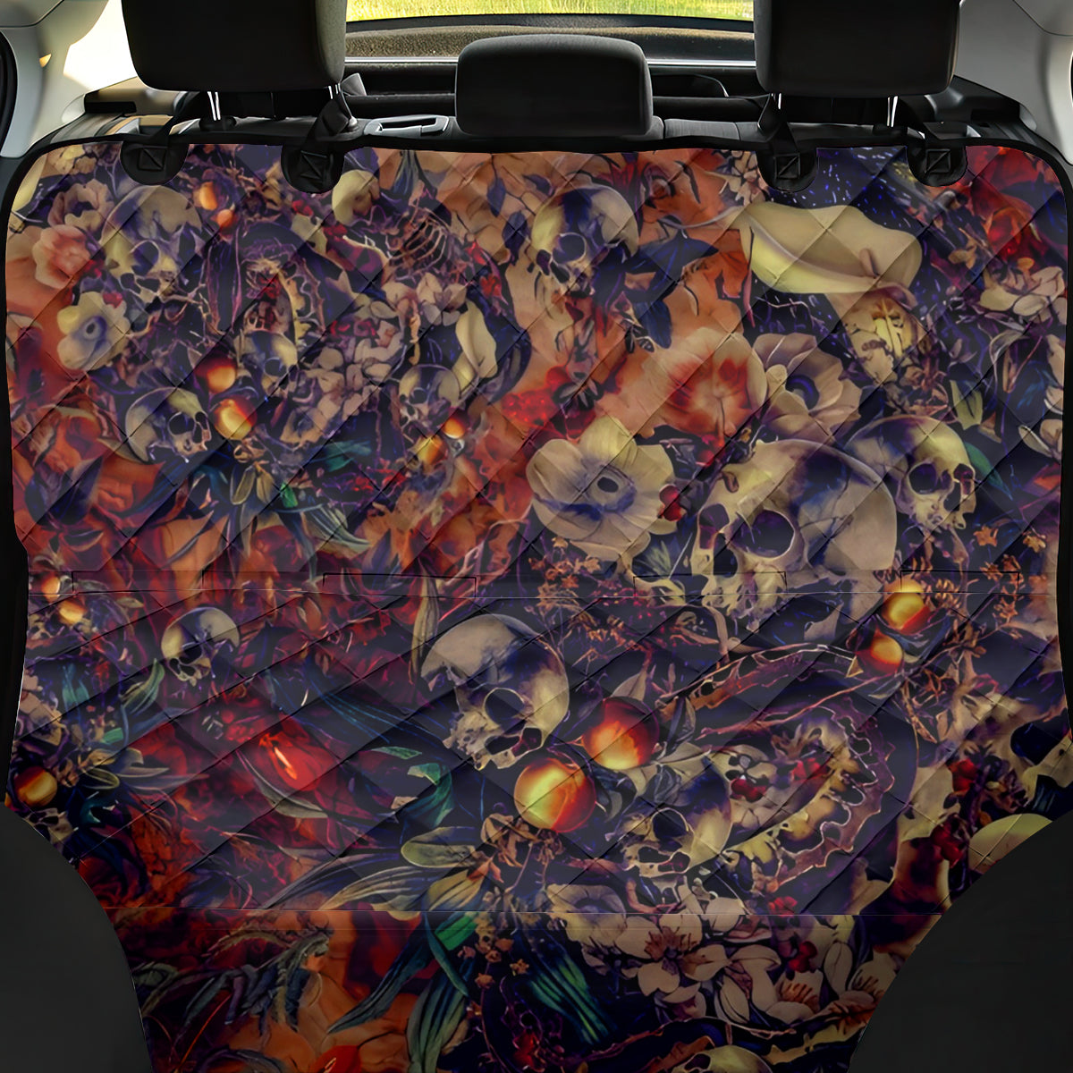 Isabell Skull Art Back Car Seat Cover - Wonder Print Shop