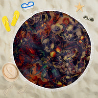 Isabell Skull Art Beach Blanket - Wonder Print Shop