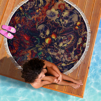 Isabell Skull Art Beach Blanket - Wonder Print Shop