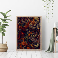 Isabell Skull Art Canvas Wall Art - Wonder Print Shop