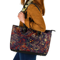 Isabell Skull Art Leather Tote Bag - Wonder Print Shop