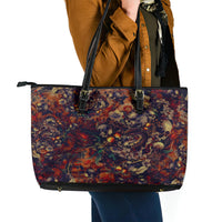 Isabell Skull Art Leather Tote Bag - Wonder Print Shop