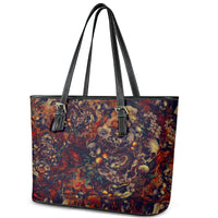 Isabell Skull Art Leather Tote Bag - Wonder Print Shop