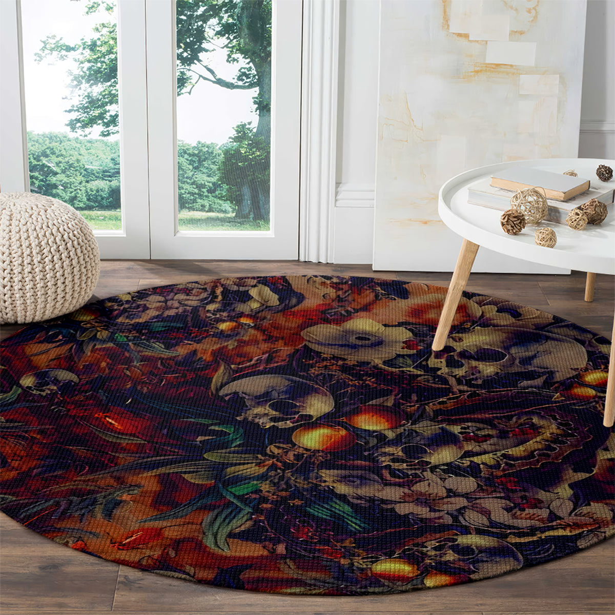 isabell-skull-art-round-carpet