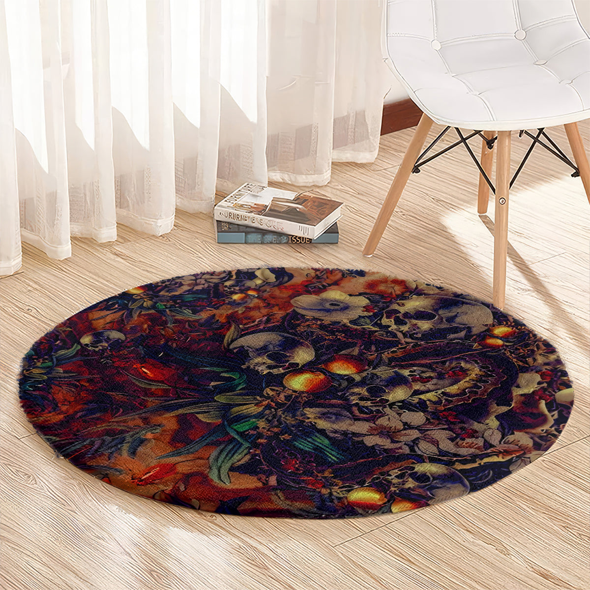 isabell-skull-art-round-carpet