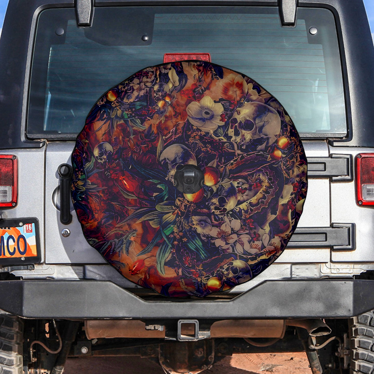 Isabell Skull Art Spare Tire Cover - Wonder Print Shop