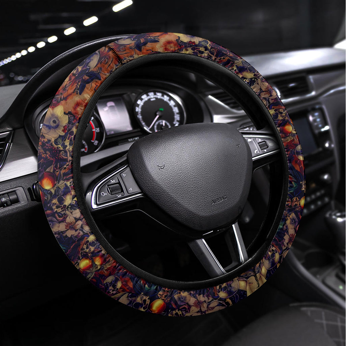 Isabell Skull Art Steering Wheel Cover - Wonder Print Shop