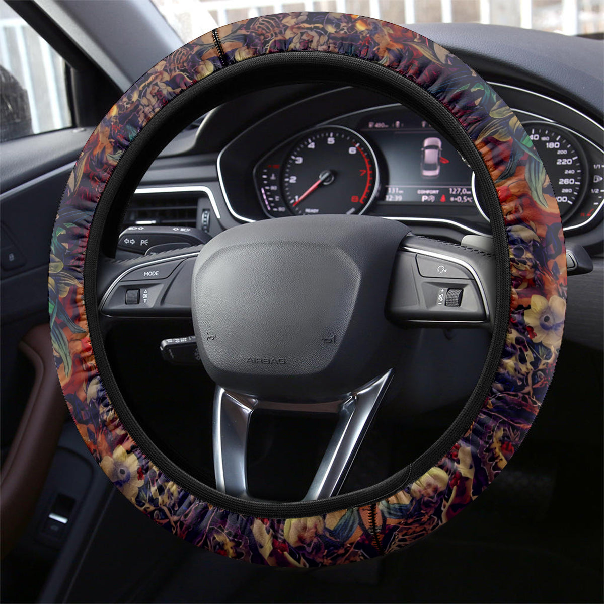 Isabell Skull Art Steering Wheel Cover - Wonder Print Shop