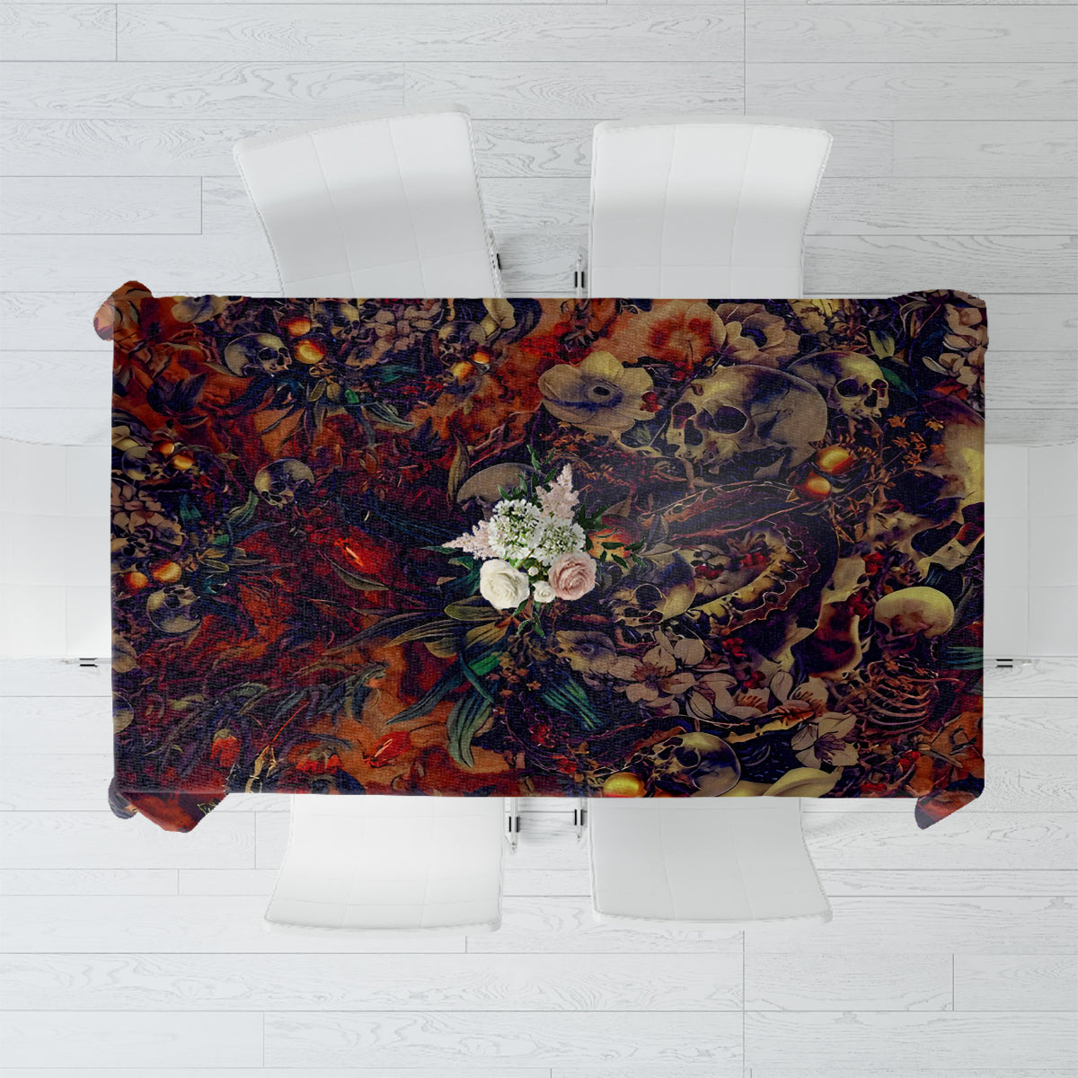 Isabell Skull Art Tablecloth - Wonder Print Shop