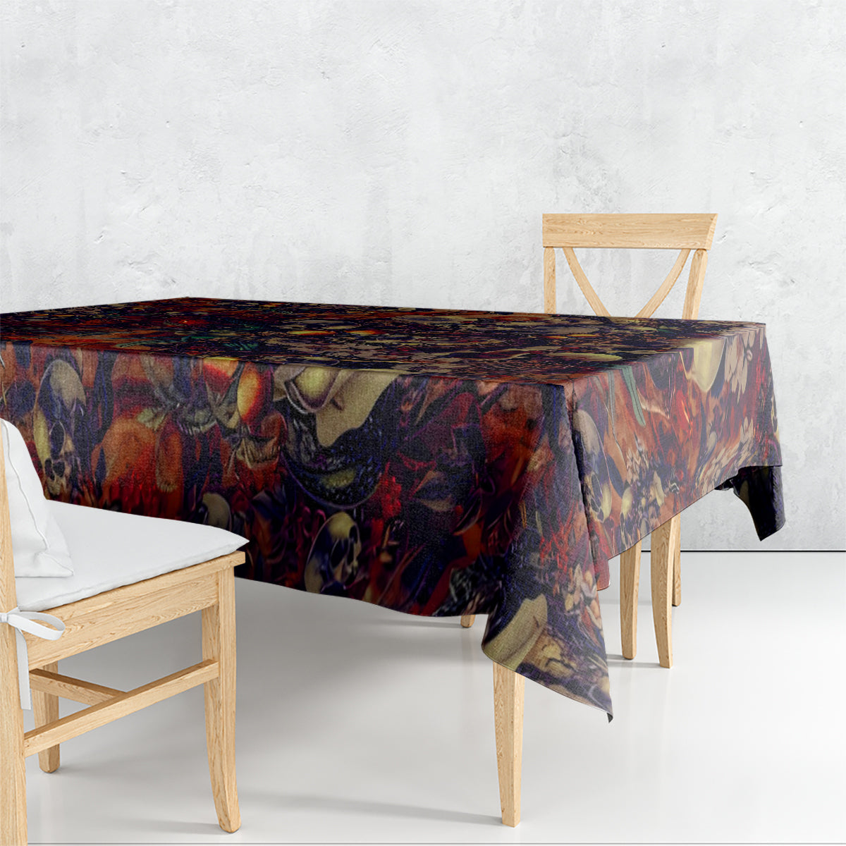 Isabell Skull Art Tablecloth - Wonder Print Shop