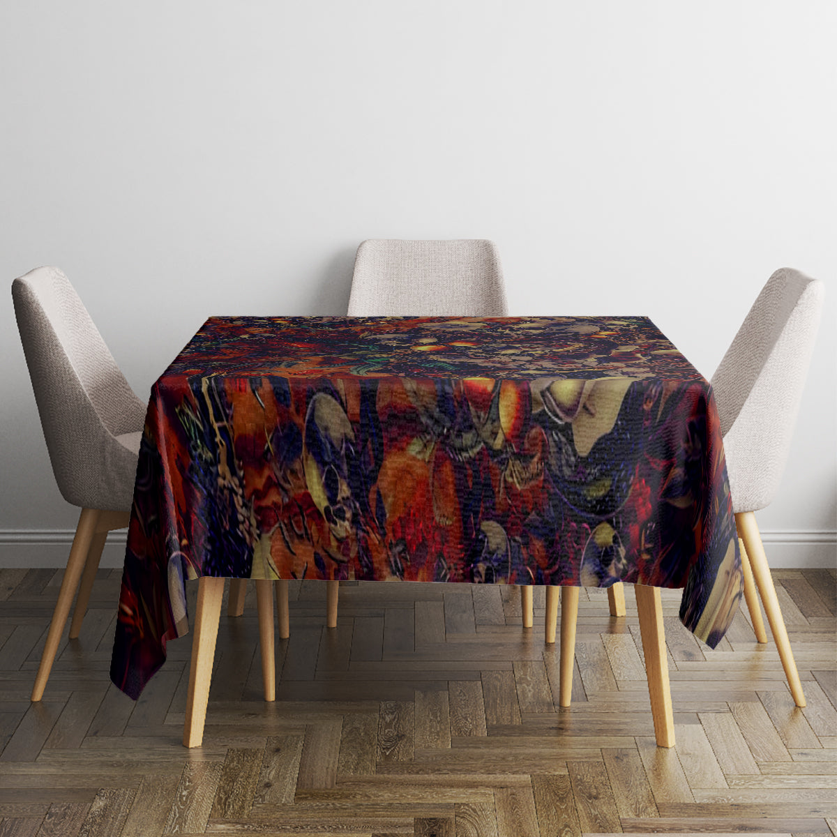 Isabell Skull Art Tablecloth - Wonder Print Shop