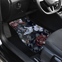 Skulls Roses And White Snakes Car Mats - Wonder Print Shop