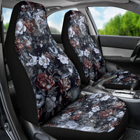 Skulls Roses And White Snakes Car Seat Cover - Wonder Print Shop