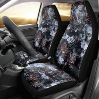 Skulls Roses And White Snakes Car Seat Cover - Wonder Print Shop