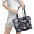 Skulls Roses And White Snakes Leather Tote Bag - Wonder Print Shop