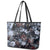 Skulls Roses And White Snakes Leather Tote Bag - Wonder Print Shop