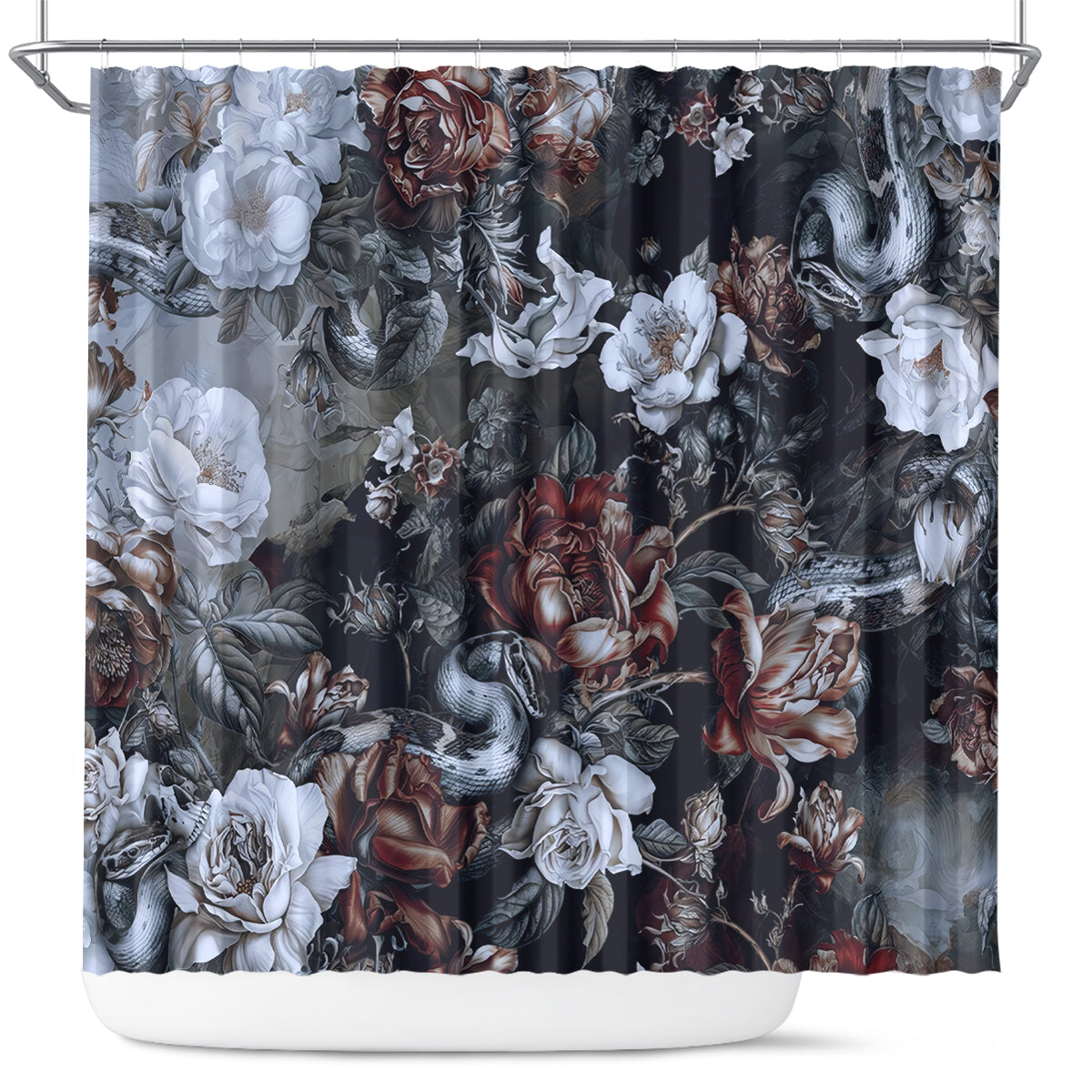 skulls-roses-and-white-snakes-shower-curtain