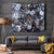 Skulls Roses And White Snakes Tapestry - Wonder Print Shop