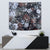 Skulls Roses And White Snakes Tapestry - Wonder Print Shop