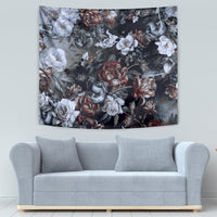 Skulls Roses And White Snakes Tapestry - Wonder Print Shop