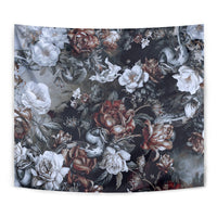Skulls Roses And White Snakes Tapestry - Wonder Print Shop
