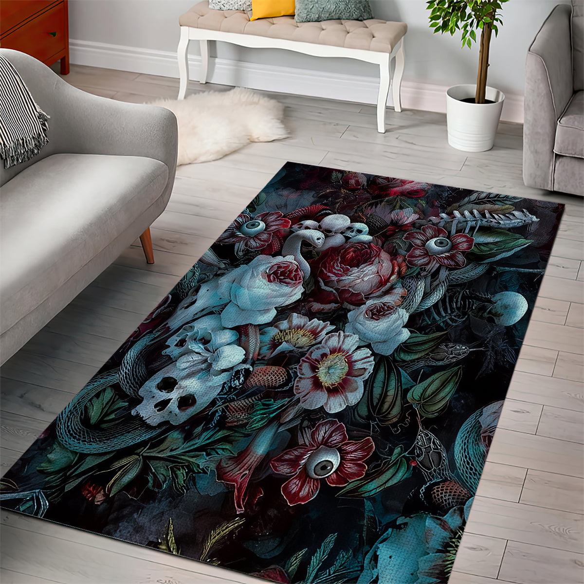 Eyes of Darkness Area Rug - Wonder Print Shop