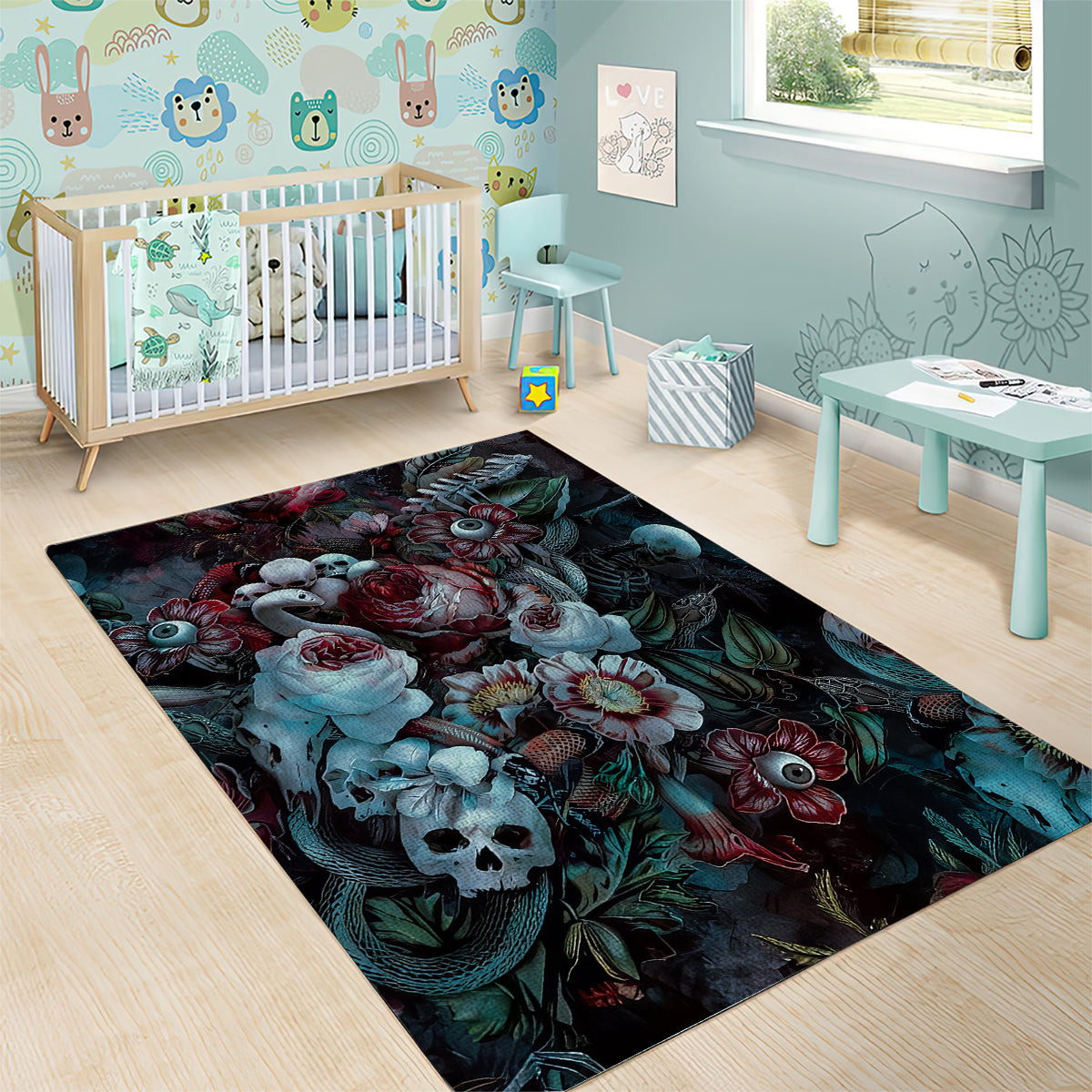 Eyes of Darkness Area Rug - Wonder Print Shop