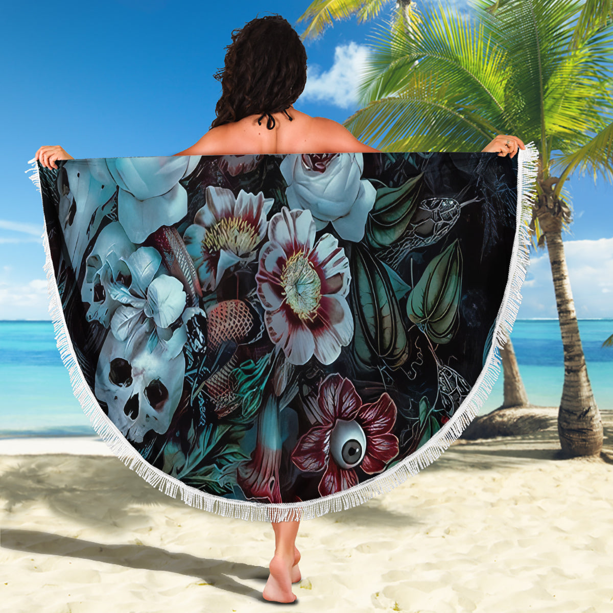 Eyes of Darkness Beach Blanket - Wonder Print Shop
